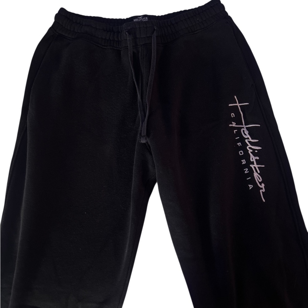 Hollister Black Joggers with Logo